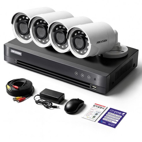 세계1위 하이크비전 200만화소 CCTV 녹화기 풀세트 HDD 1TB 하이박스 포함 보안용 카메라, 1개
