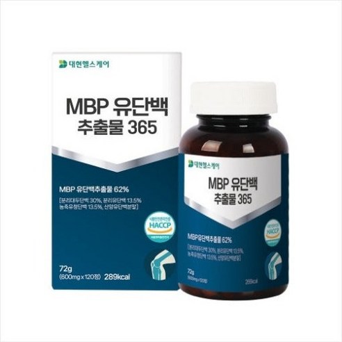 대현헬스케어 MBP유단백추출물365 피쉬콜라겐 보스웰리아 유산균 건강, 4개, 120정