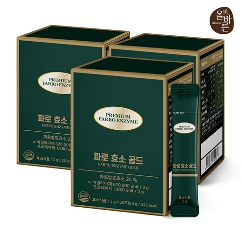 올바른건강식품 파로 효소 골드 30p