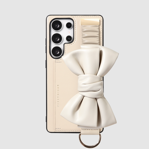 DESIGNSKIN 스크런치 리본 스트랩 휴대폰 케이스