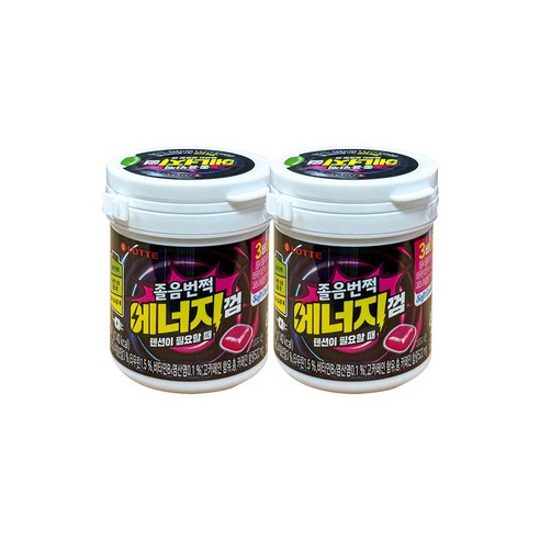 롯데웰푸드 졸음번쩍껌 에너지, 87g, 2개