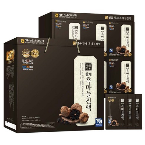 마시는수액 면역증강 자양강장 흑마늘진액 피로회복 기력보강, 90개, 70ml