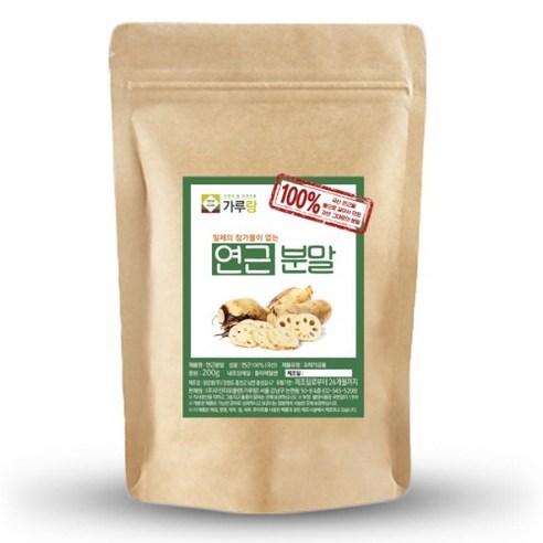 가루랑 % 국산 연근분말 선식, 200g, 1개