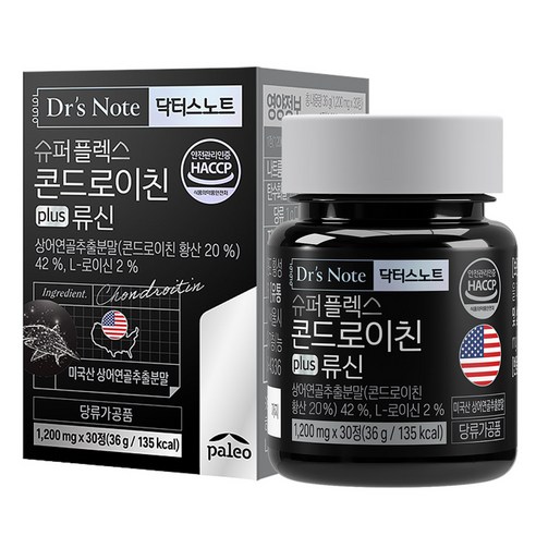 팔레오 닥터스노트 슈퍼플렉스 콘드로이친 plus 류신 1200mg 30정