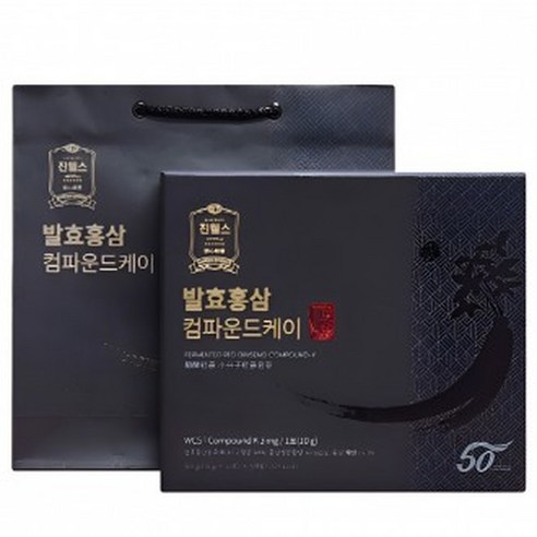 컴파운드케이 스틱 10g x 30포 국내산 6년근 발효 홍삼액 진웰스 홍삼 선물세트, 1개
