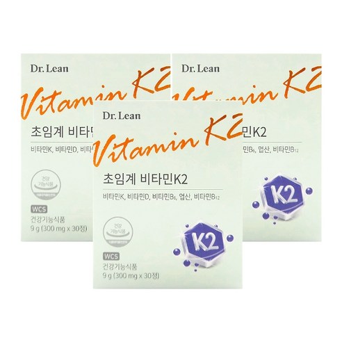 기타 닥터린 초임계 비타민K2 300mg x 30정 3박스 /An