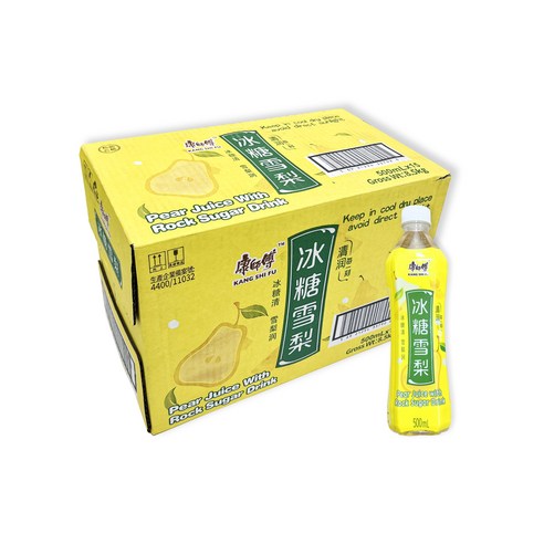 캉스푸 빙탕설리 배 음료, 500ml, 15개