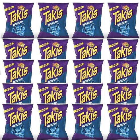 [미국 내수용]타키스 블루 히트 또띠아 칩스 280.7g, Takis Rolled Blue Heat Tortilla Chips - 9.9oz