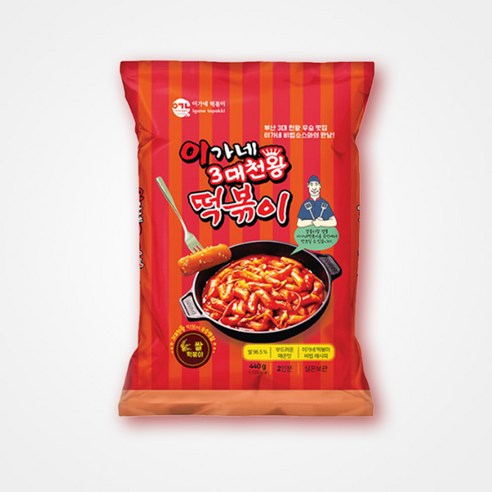 송학 이가네 3대천왕 떡볶이 440g