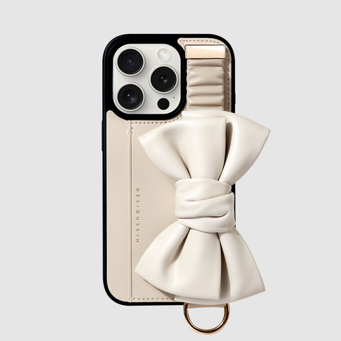 DESIGNSKIN 스크런치 리본 스트랩 휴대폰 케이스