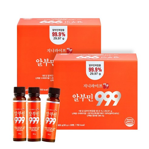 지니라이프 명작 마시는 알부민 999, 60개, 30ml