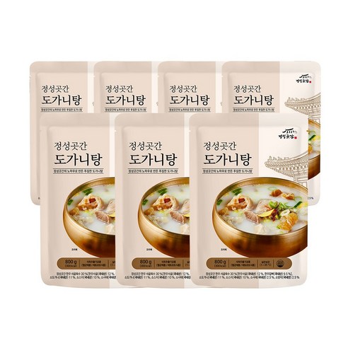 정성곳간 국내산 도가니탕, 800g, 7개