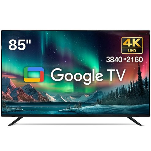 위드라이프 구글 스마트85인치 4K UHD TV 최신형 고화질 안드로이드티비, 85SMART, 방문설치, 스탠드형, 215cm/85인치