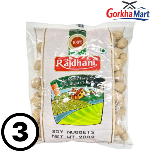 Soya Chunks Soy nuggets 200g Nepali soy bean Chunks