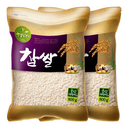 현대농산 국산 찹쌀 800g