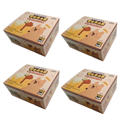 키키쿼카의 땅콩초코롤 (초콜릿과 땅콩크림이 담긴 곡물바), 12g, 80개