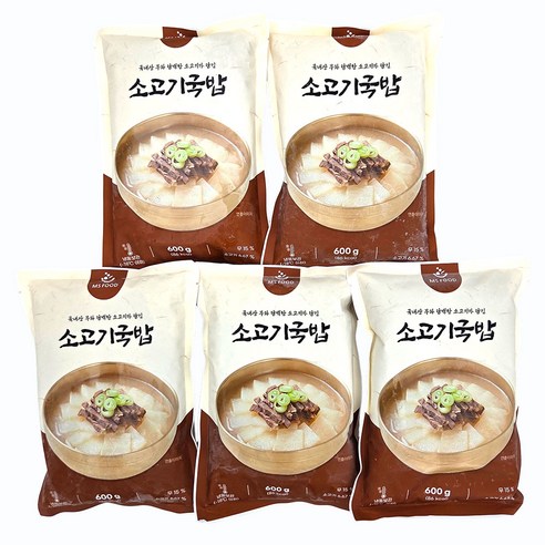 새마원 소고기국밥 600g 소고기무국, 5개, 600g