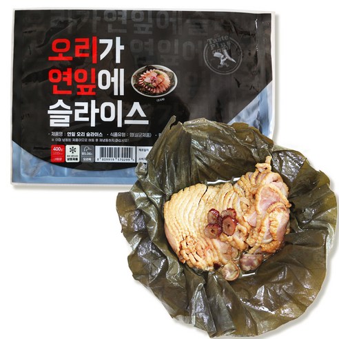 연잎에 감싸 촉촉하고 담백한 구운오리슬라이스 400g, 2개, 400g