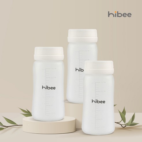 하이비 실리콘 코팅 안심 유리젖병 노꼭지 240ml, 3개, 240ml, 유리젖병 노꼭지