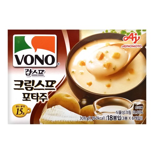 농심 보노 크림스프 포타주 17g x 18입