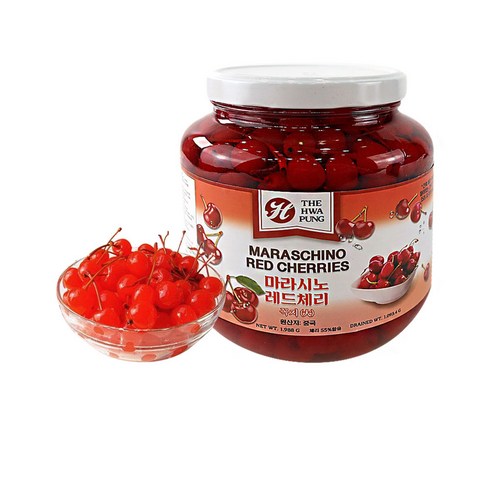 (배터짐) China THP 마라시노 홍체리(꼭지있음 대병) 레드체리 통조림