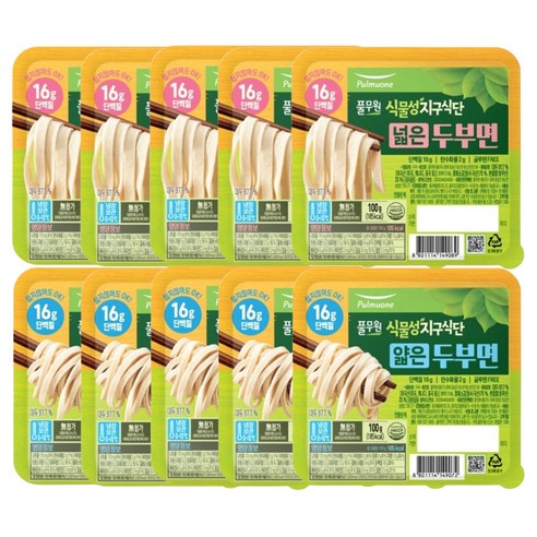 풀무원 [풀무원] 지구식단 두부면100g 10개(넓은5개+얇은5개)
