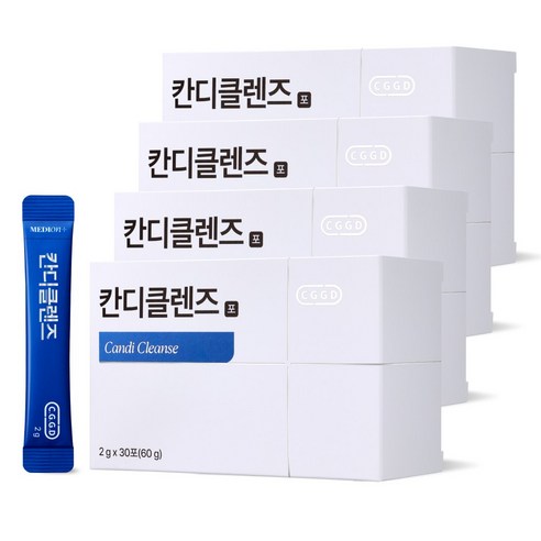 메디온 칸디클렌즈 30P 여성 칸디다 질염 이너케어 약국판매, 60g, 4박스