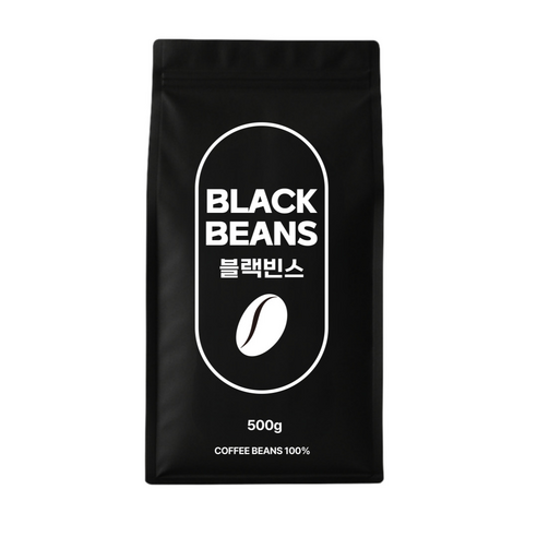 블랙빈스 beans 블렌드 단품, 500g, 1개, 더치