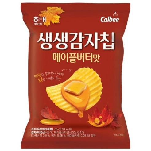 해태 생생감자칩 메이플버터맛