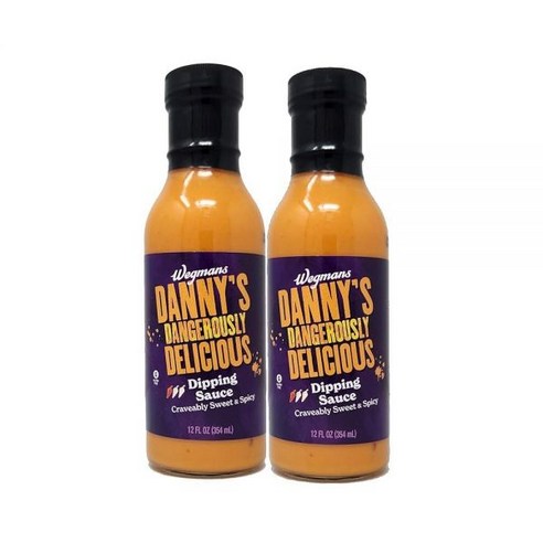 Danny's Dangerously Delicious 디핑 소스 355ml(12온스) 병 - Wegman 2팩 200272, 1개, 단일상품, 355ml