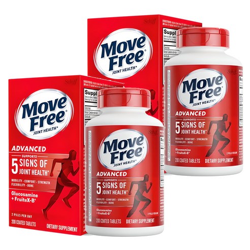 쉬프 무브프리 어드밴스드 조인트 헬스 글루코사민 + 콘드로이틴 + 프루트X-B 타블렛