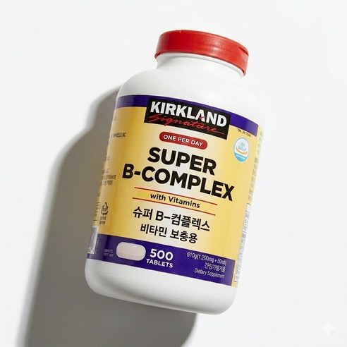 슬로우라이프 코스트코 커클랜드 시그니춰 슈퍼B 콤플렉스 체내 에너지 생성 활력증진, 1개, 500정