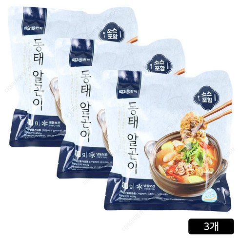 바다애한끼 이원일 쉐프의 동태알곤이탕 500g 3팩