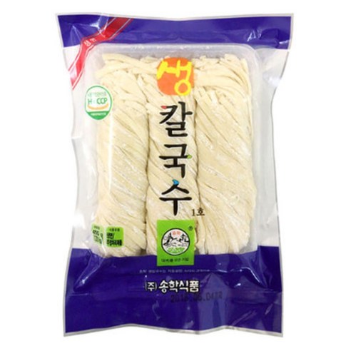 [송학식품] 감자 생칼국수 450g (3인분) _ 칼국수, 450g, 5개