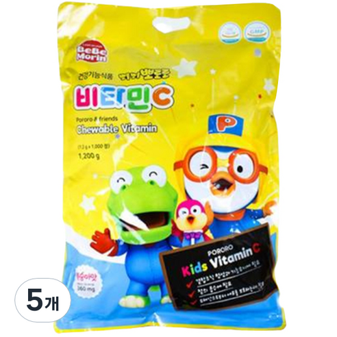 베베모린 뽀롱뽀롱 뽀로로 복숭아맛 비타민C