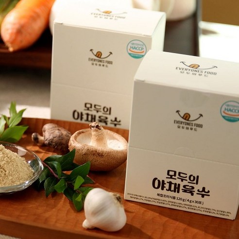 모두의 야채육수 120g x 4개 120인분 코인 고체 분말 가루 동전 육수, 120g, 4박스
