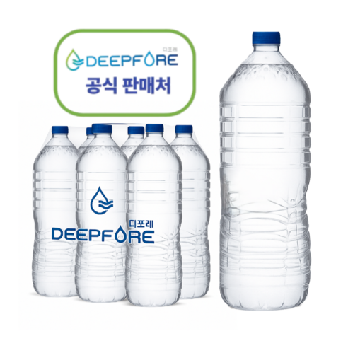 디포레 무라벨 생수 2리터 24병 4팩