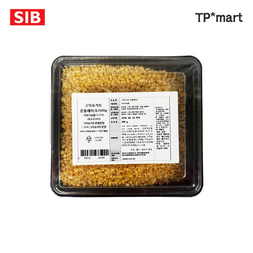 국내제조 SIB 선인 그릭요거트 콘플레이크 토핑용 500g, 1개, 500g