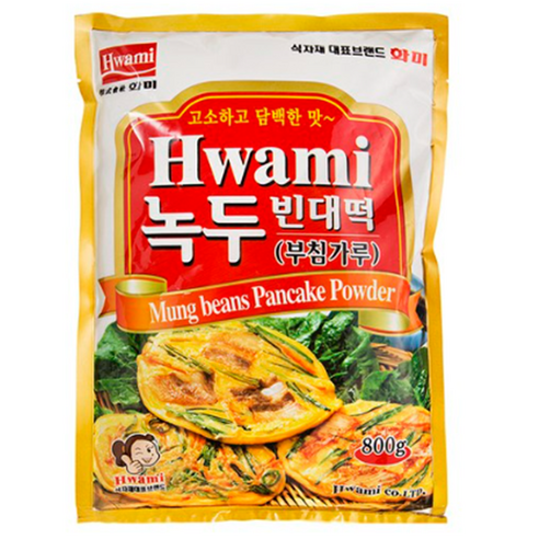 [화미] 녹두빈대떡가루, 800g, 10개
