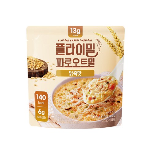 플라이밀 파로 오트밀 닭죽맛, 200g, 1개
