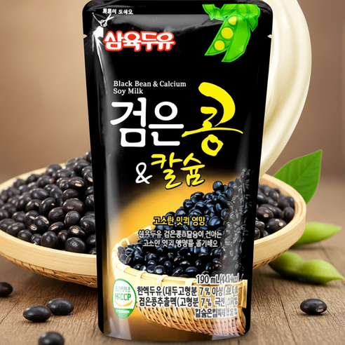 검은콩 칼슘+ 두유, 40개, 190ml