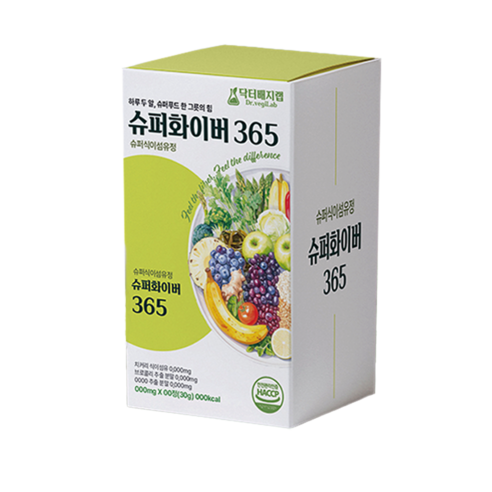 닥터배지랩 식이섬유정 슈퍼화이버365, 2박스, 60회분