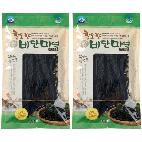 [차오름]황토향 비단미역 완도산 수산물이력제