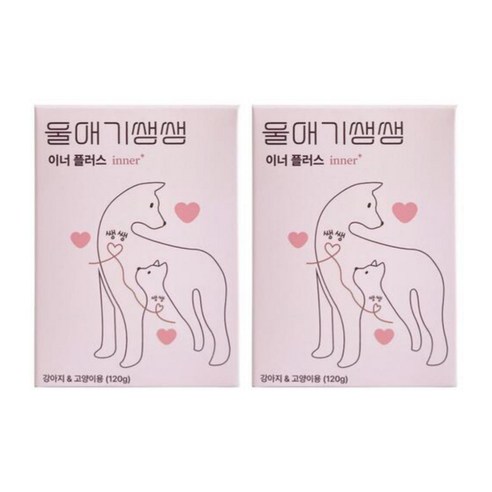 울애기쌩쌩 이너플러스 반려동물 종합영양제 기관지 심장 신장 간 케어