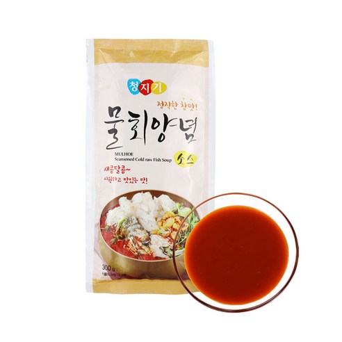 무아식품 청지기 물회 양념 소스 300g / 식당 다대기 회 무침 양념 포장 배달