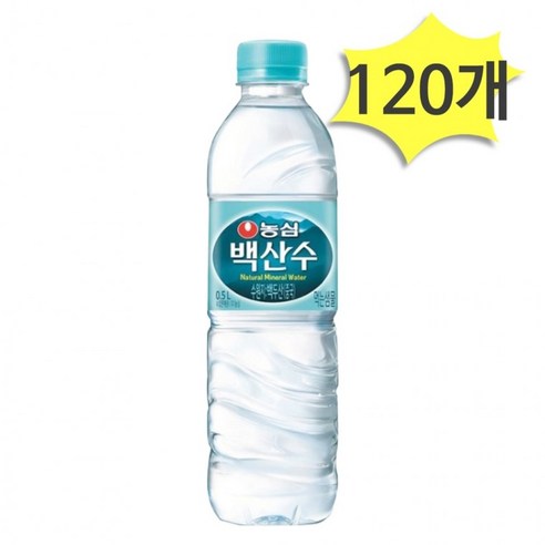 농심 백산수, 500ml, 120개, 500ml, 120개