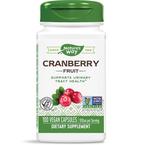 네이쳐스웨이 크랜베리 프루트 465mg 베지테리안 캡슐, 1개, 100정