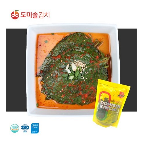 [도미솔김치] 도미솔 깻잎 김치 500g