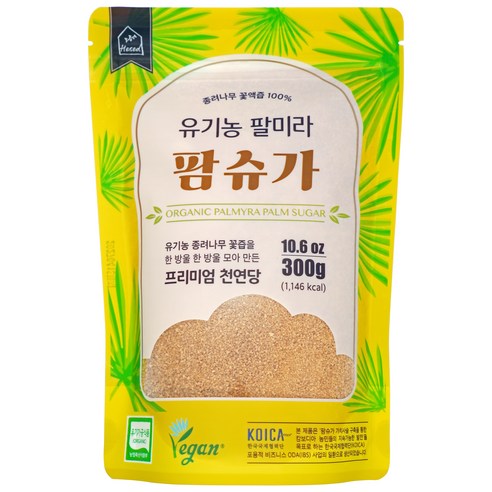 유기농 팔미라 팜슈가 300g 캄보디아 종려나무꽃당 꽃액즙, 300g, 1