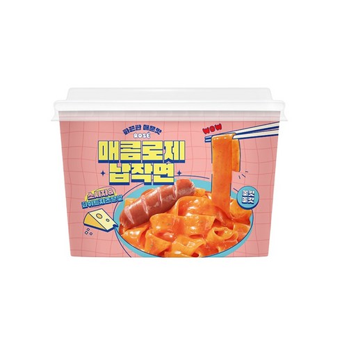 매콤로제 납작면 컵용기 175g x 10개, 10개, 175g